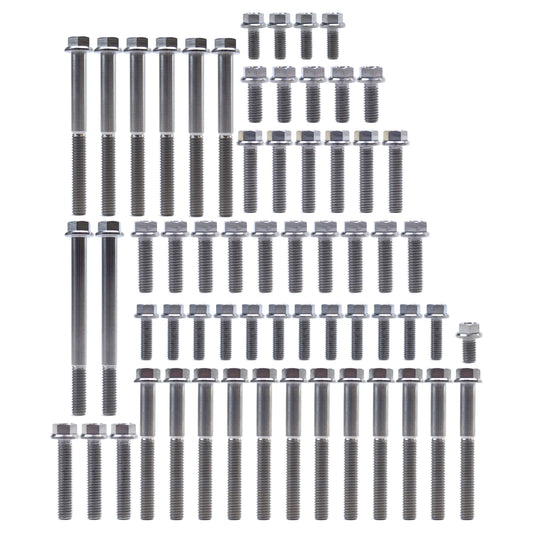 ENGINE BOLT KIT RM 250 01-08, KIT SIZE 61 BOLTS !!! MADE TO ORDER !!! TITANIUM BOLT KIT