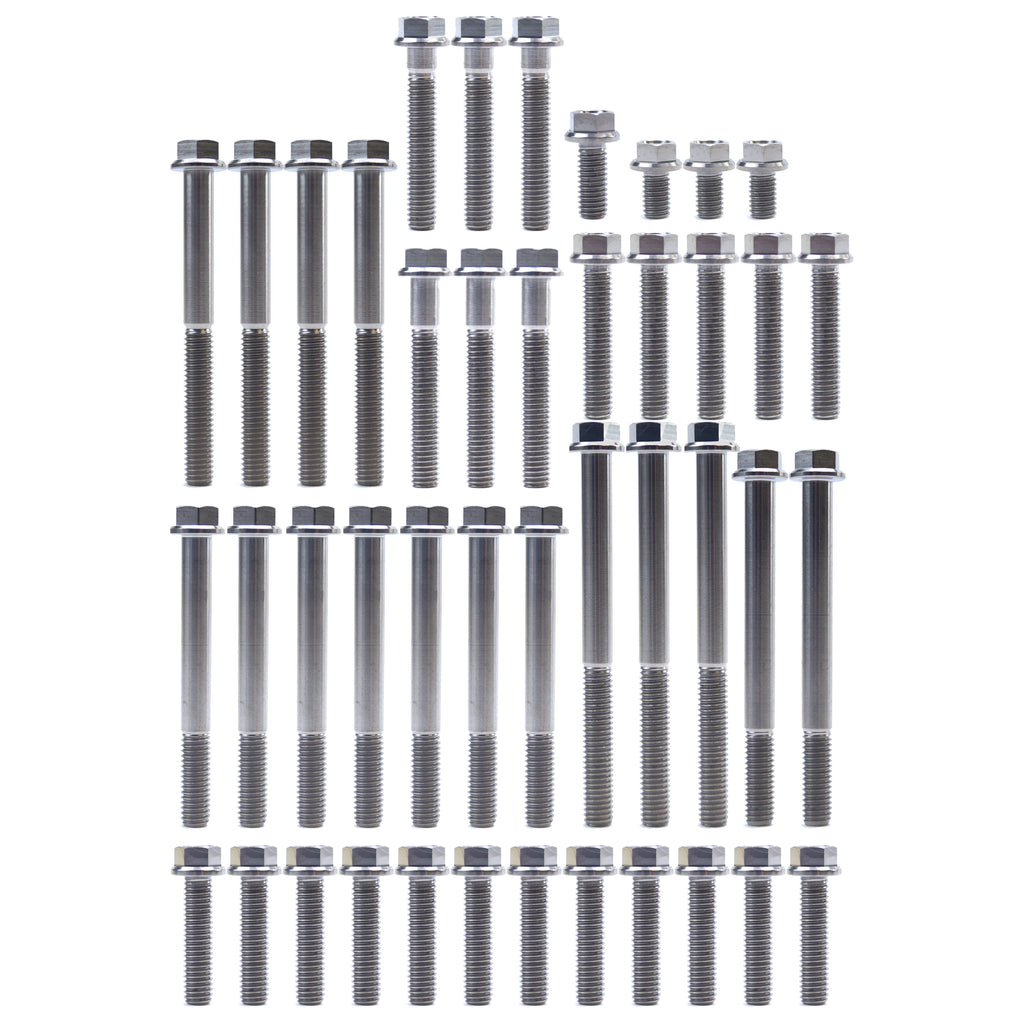 ENGINE BOLT KIT RM-Z 250 07-09, KIT SIZE 43 BOLTS !!! MADE TO ORDER !!! TITANIUM BOLT KIT