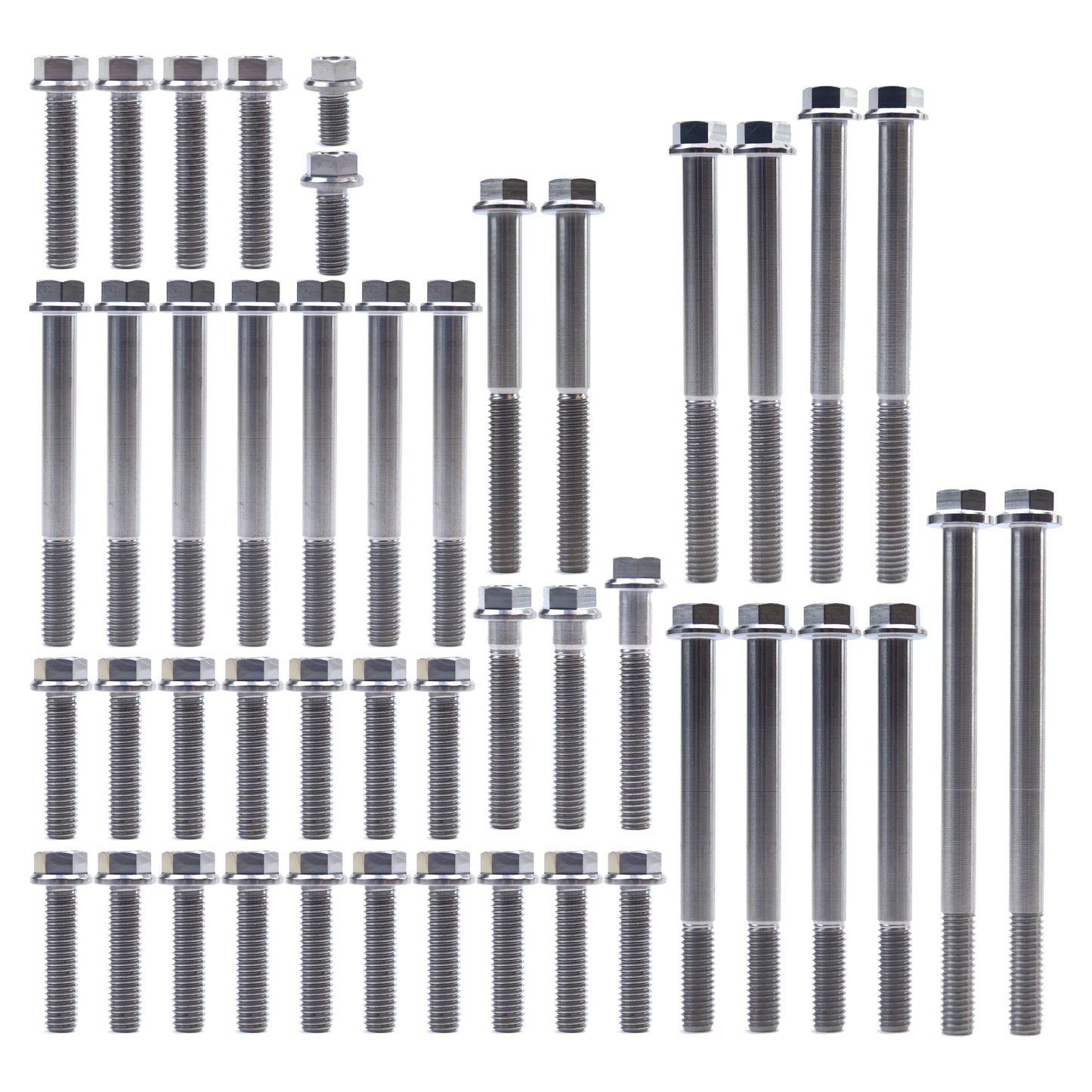ENGINE BOLT KIT RMZ 450 08-20, KIT SIZE 45 BOLTS !!! MADE TO ORDER !!! TITANIUM BOLT KIT