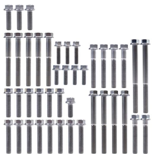 ENGINE BOLT KIT YZ 65/80/85, KIT SIZE 47 BOLTS !!! MADE TO ORDER !!! TITANIUM BOLT KIT