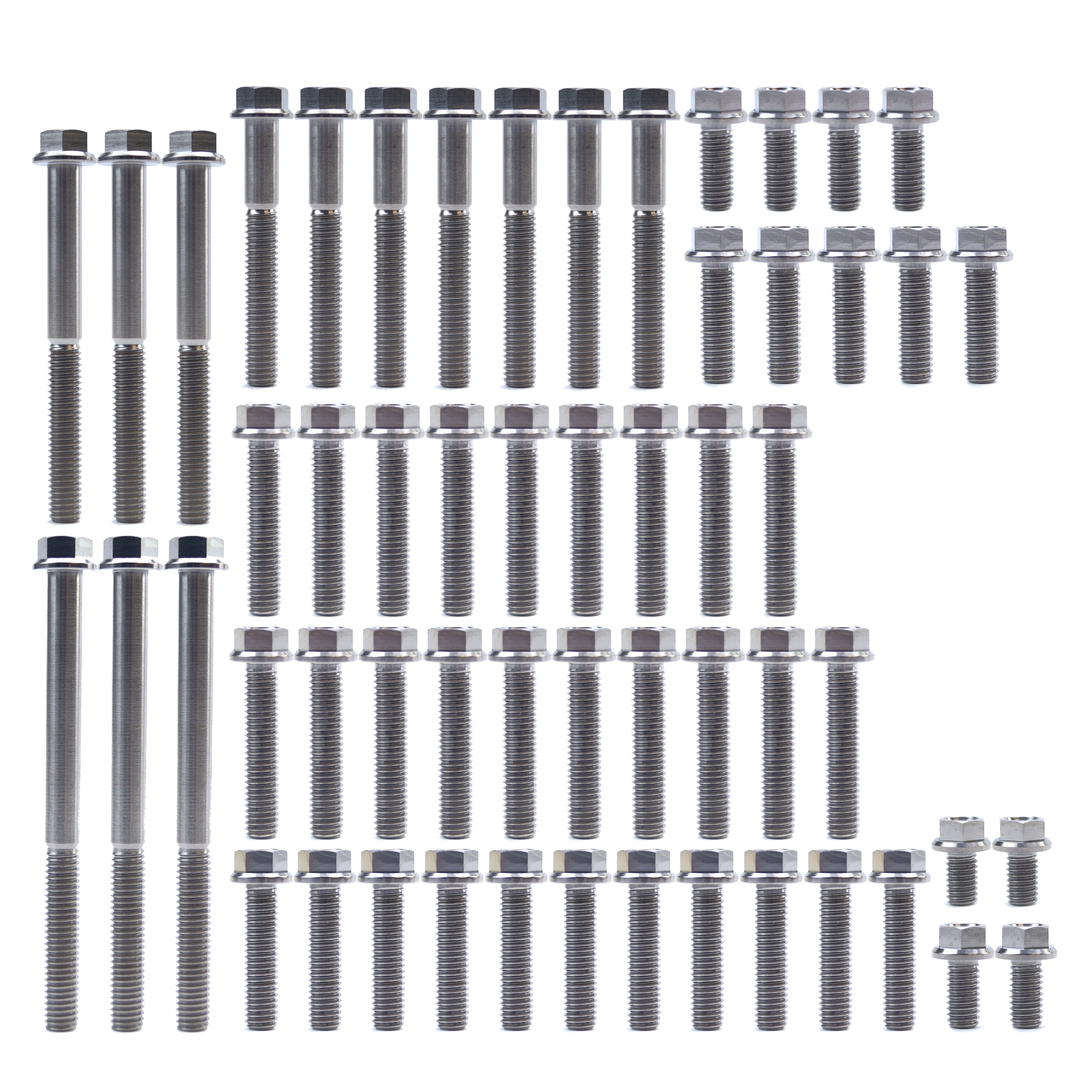 ENGINE BOLT KIT YZ/WR 250 F, KIT SIZE 56 BOLTS !!! MADE TO ORDER !!! TITANIUM BOLT KIT