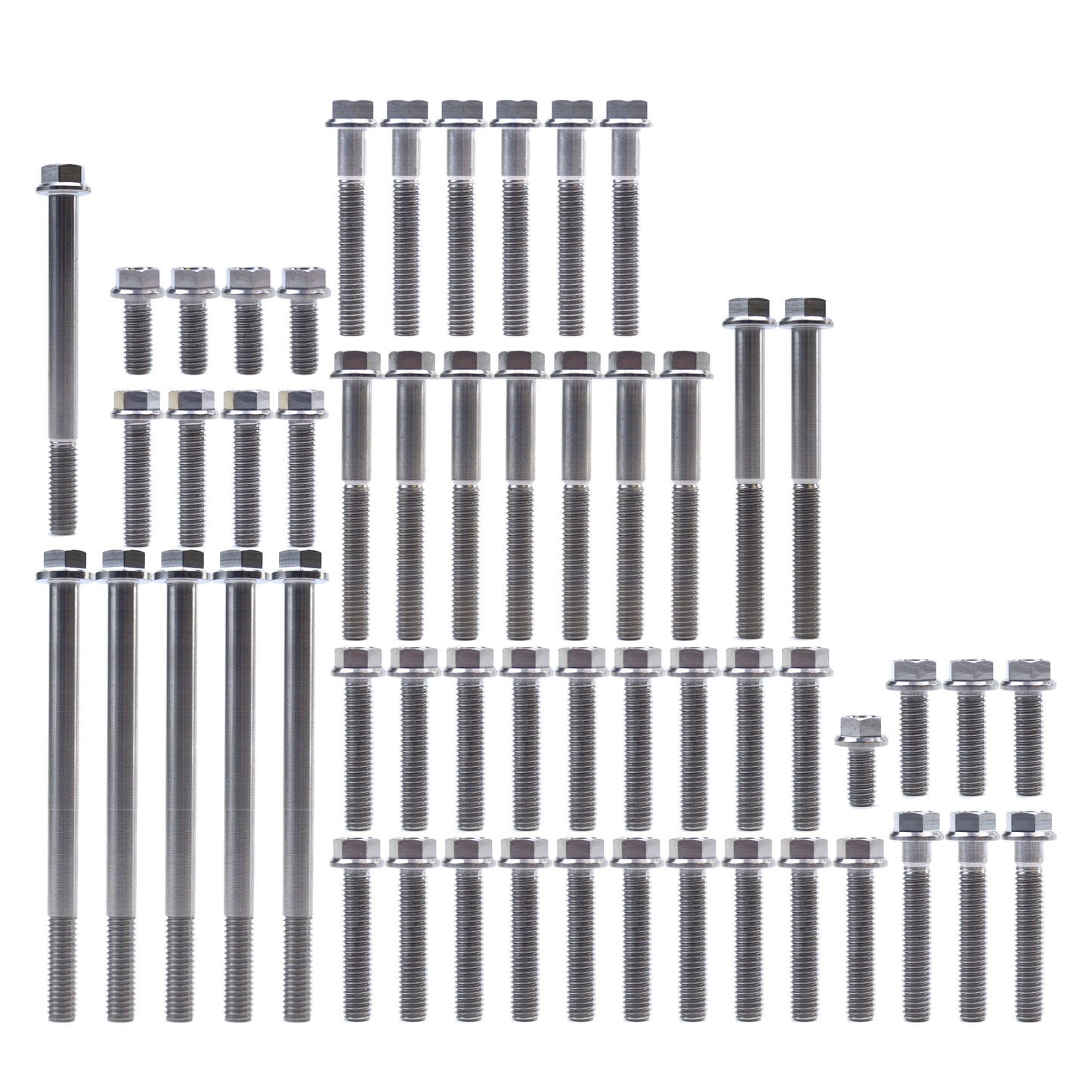 ENGINE BOLT KIT YZ/WR 450 F, KIT SIZE 55BOLTS !!! MADE TO ORDER !!! TITANIUM BOLT KIT