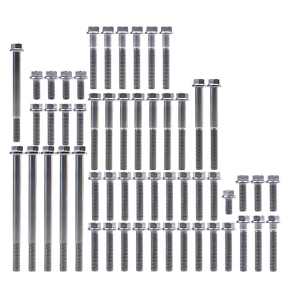 ENGINE BOLT KIT YZ/WR 450 F, KIT SIZE 55BOLTS !!! MADE TO ORDER !!! TITANIUM BOLT KIT