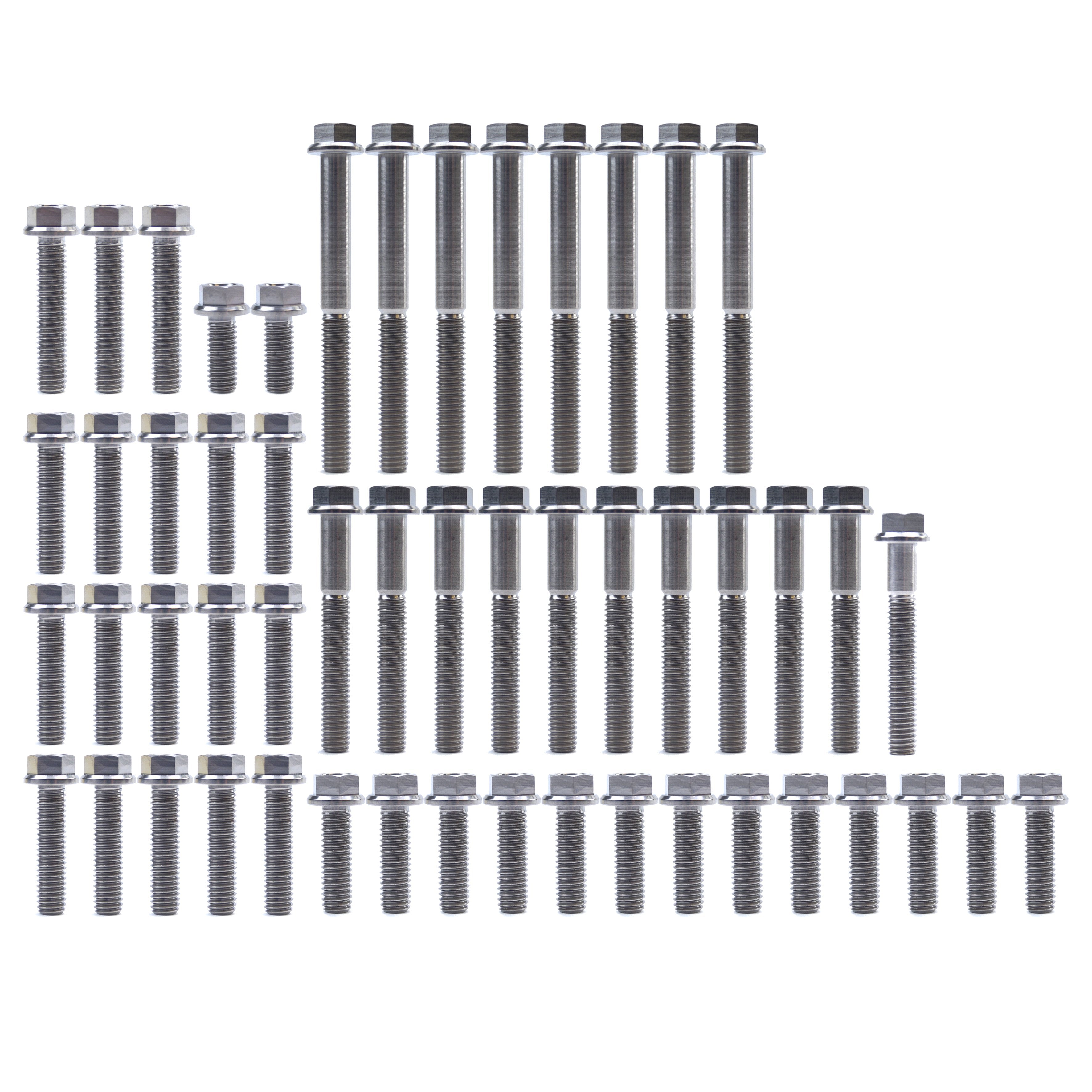 KTM 250/300 TPI TITANIUM ENGINE BOLT KIT, KIT SIZE 52 BOLTS !!! MADE TO ORDER !!!