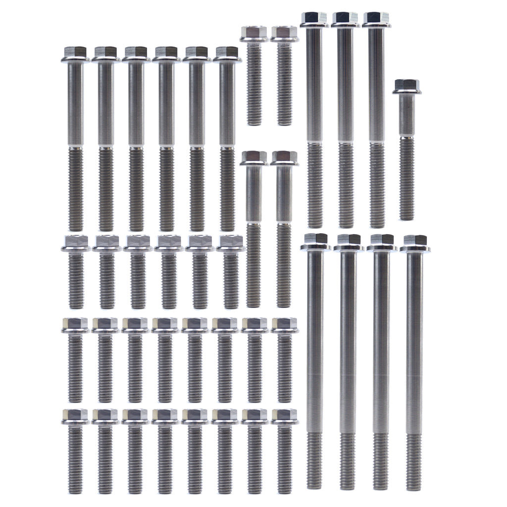 KTM HUQ EXCF FE TITANIUM ENGINE BOLT KIT, KIT SIZE 40 BOLTS !!! MADE TO ORDER !!!