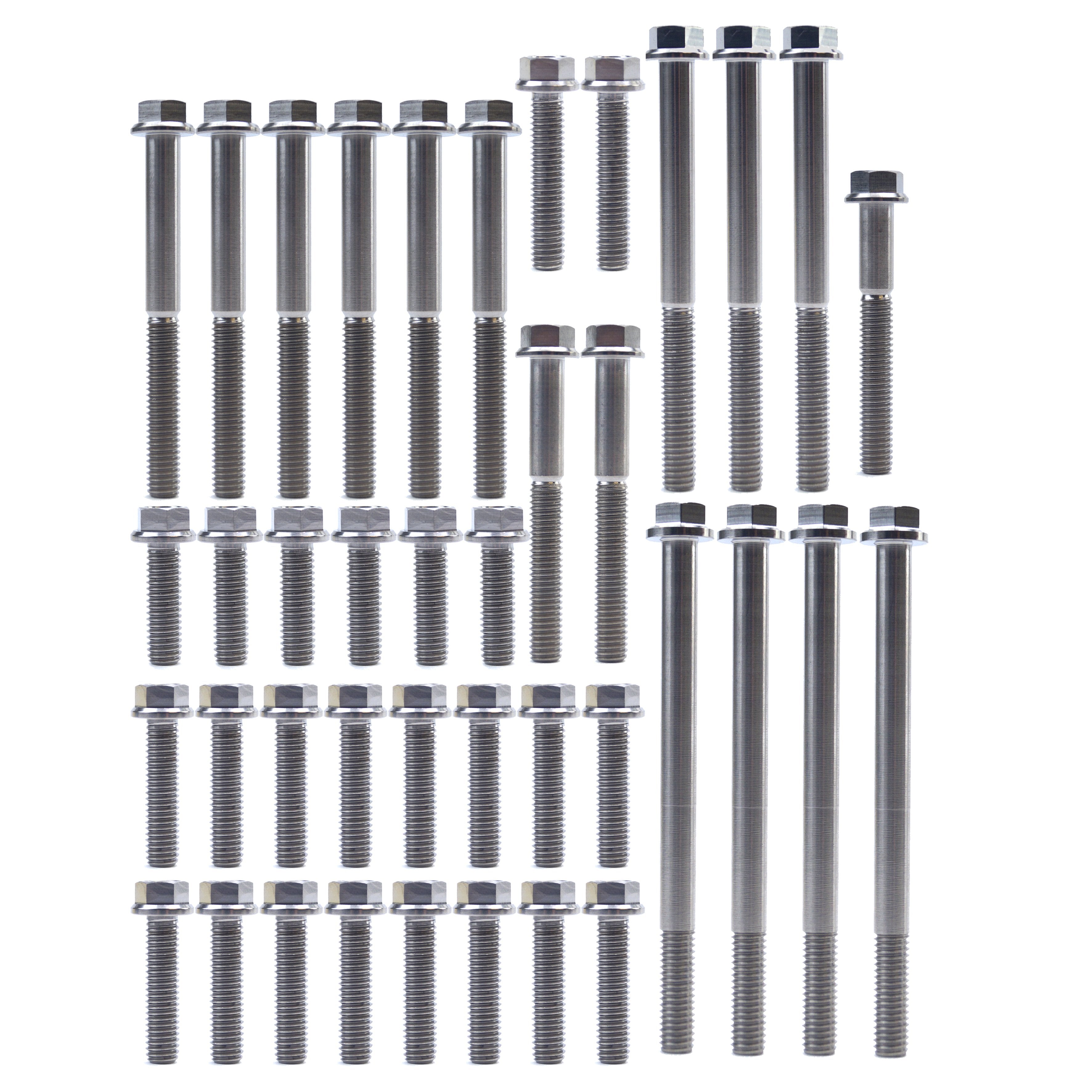KTM HUQ EXCF FE TITANIUM ENGINE BOLT KIT, KIT SIZE 40 BOLTS !!! MADE TO ORDER !!!