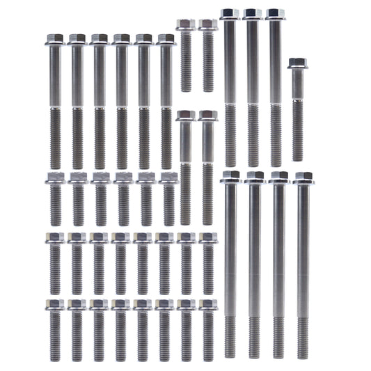 KTM HUQ EXCF FE TITANIUM ENGINE BOLT KIT, KIT SIZE 40 BOLTS !!! MADE TO ORDER !!!