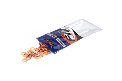 COPPER WASHER M6 PK OF 100, SIZE ID6 x OD10 x W1.00mm