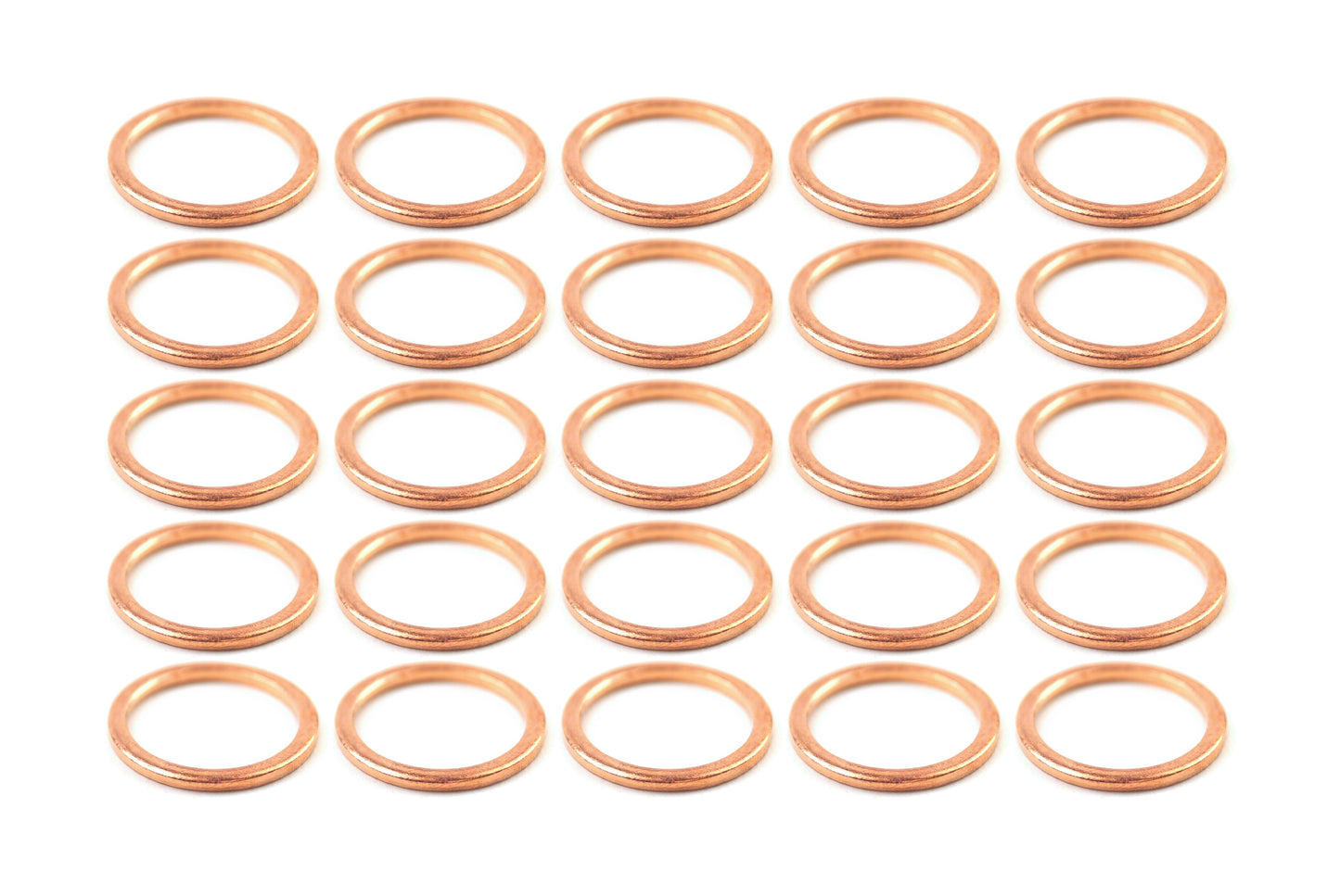 COPPER WASHER M16 PK OF 25, SIZE ID16 x OD20 x W1.50mm