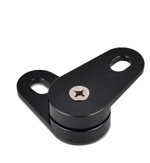 EXHAUST PIPE FRONT HANGER MOUNT BLACK BILLET ALUMINUM YAMAHA BANSHEE YFZ 350