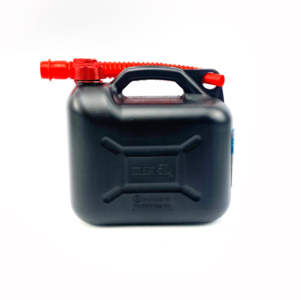 5L FUEL CAN WITH SPOUT BLACK, 199991, JC005PB375, JERRY CAN