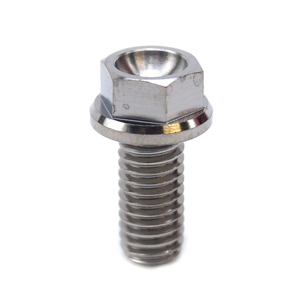 TITANIUM GR5 BOLT M6 x 13mm EACH, FLANGE OD: 10.5mm / HEX SIZE: 8mm, / OEM REF: 59009062013