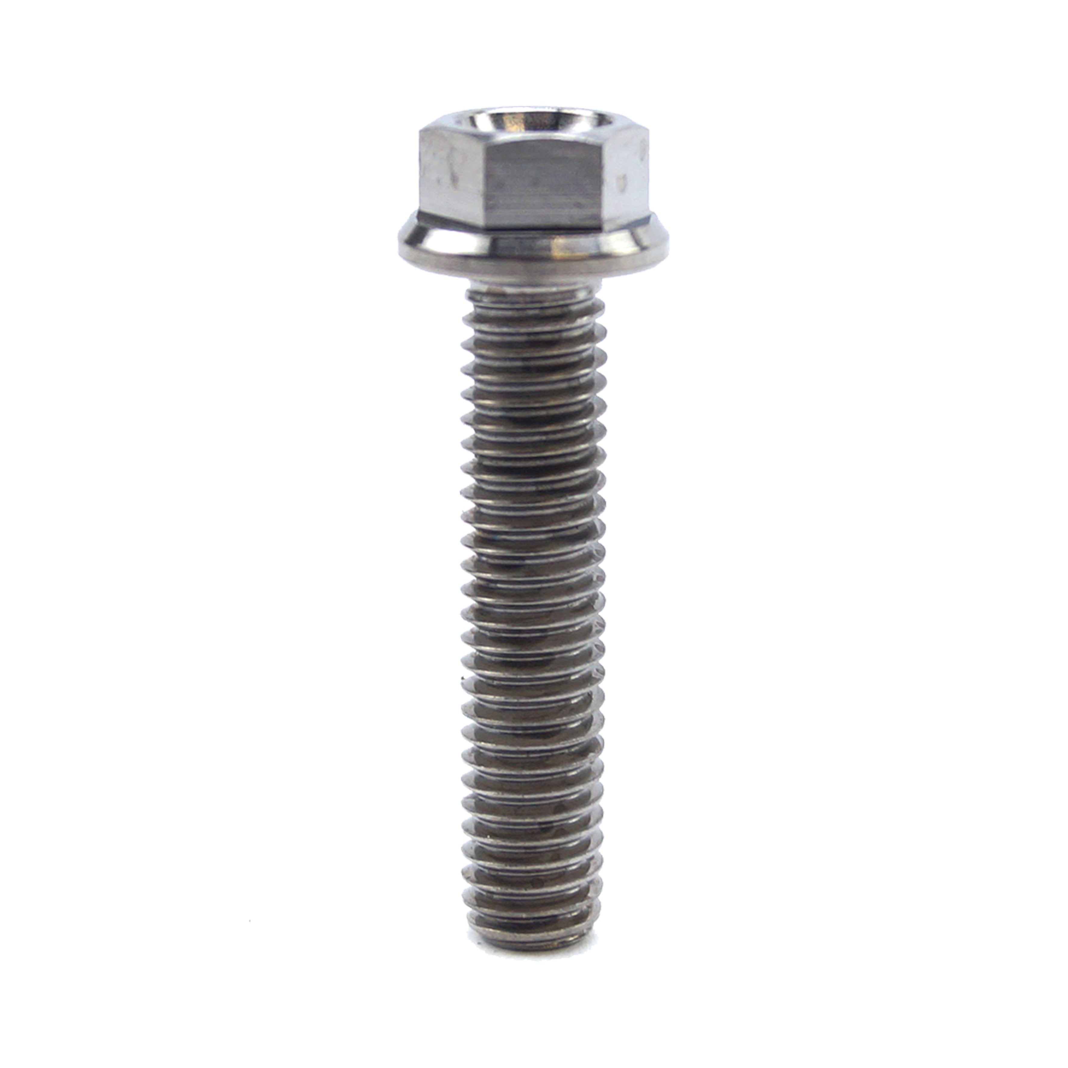 TITANIUM GR5 BOLT M6 x 28mm EACH, FLANGE OD: 11mm / HEX SIZE: 8mm, /