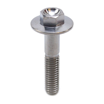 TITANIUM GR5 BOLT M6 x 30mm EACH, FLANGE OD: 15.90mm / HEX SIZE: 8mm, / PANEL BOLT FIXING PLASTIC