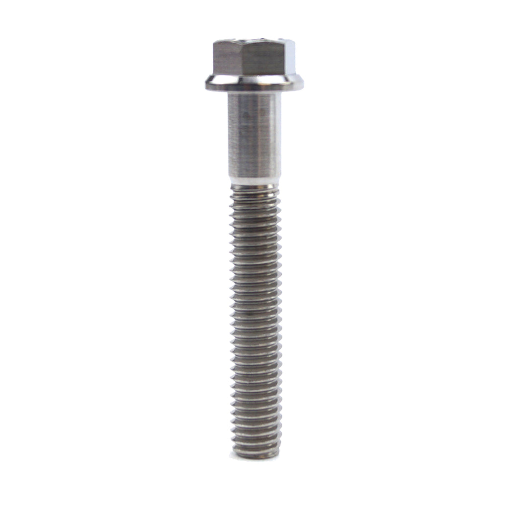 TITANIUM GR5 BOLT M6 x 40mm EACH, FLANGE OD: 11mm / HEX SIZE: 8mm, /