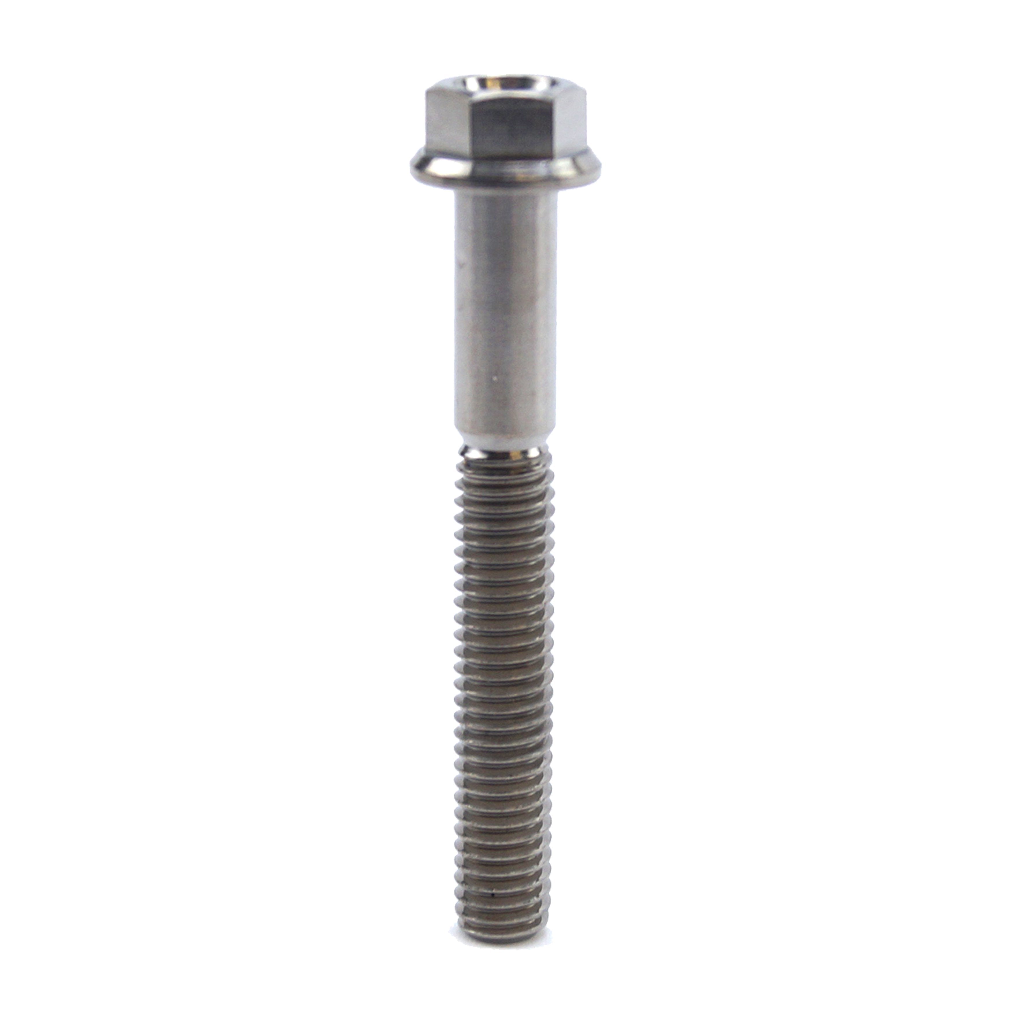 TITANIUM GR5 BOLT M6 x 45mm EACH, FLANGE OD: 11mm / HEX SIZE: 8mm, /
