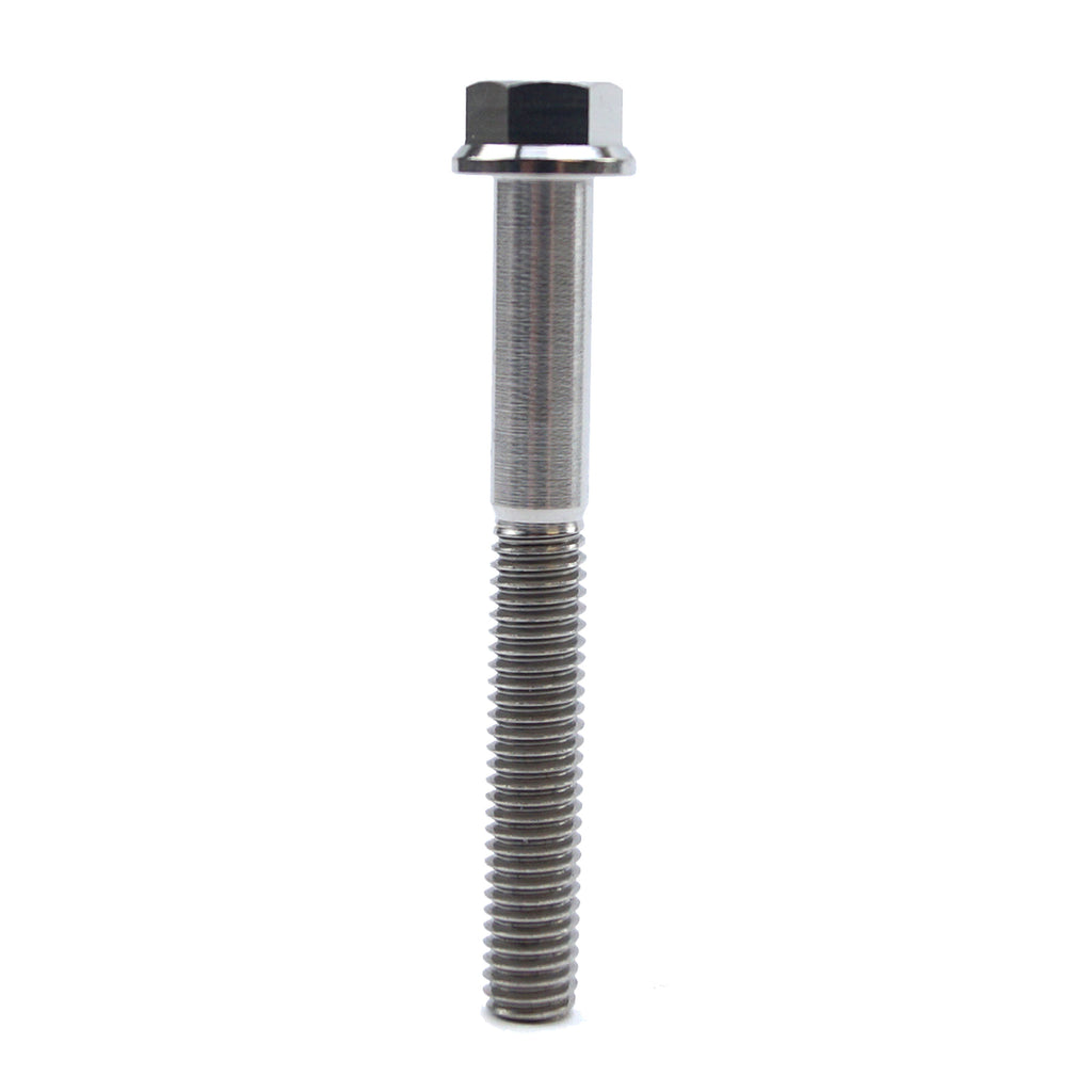 TITANIUM GR5 BOLT M6 x 50mm EACH, FLANGE OD: 11mm / HEX SIZE: 8mm, /