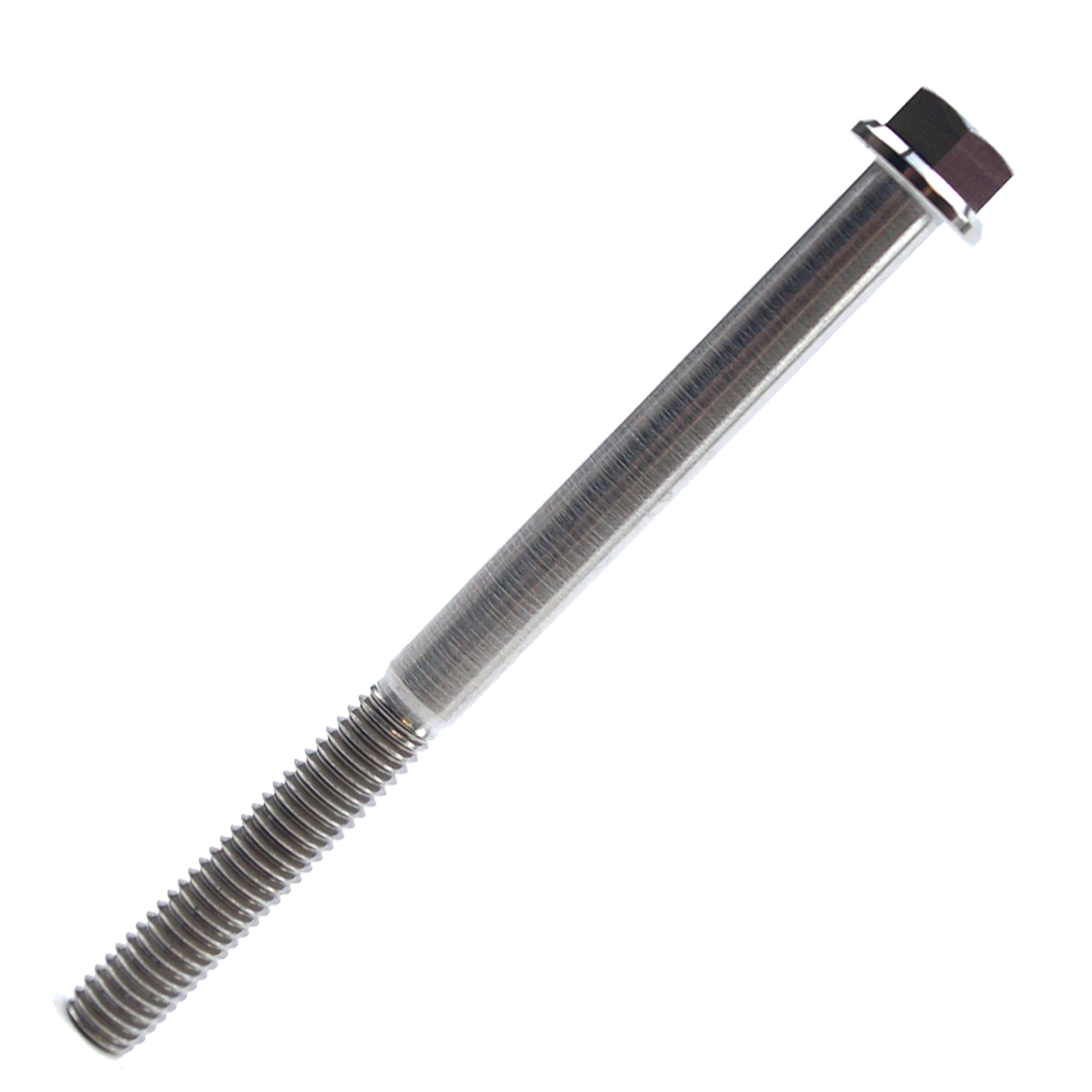 TITANIUM GR5 BOLT M6 x 75mm EACH, FLANGE OD: 11mm / HEX SIZE: 8mm, /