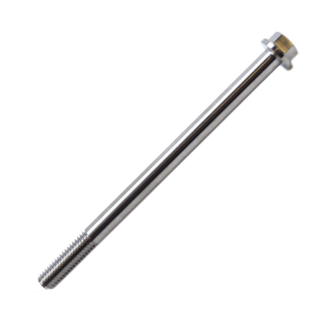 TITANIUM GR5 BOLT M6 x 80mm EACH, FLANGE OD: 11mm / HEX SIZE: 8mm, /