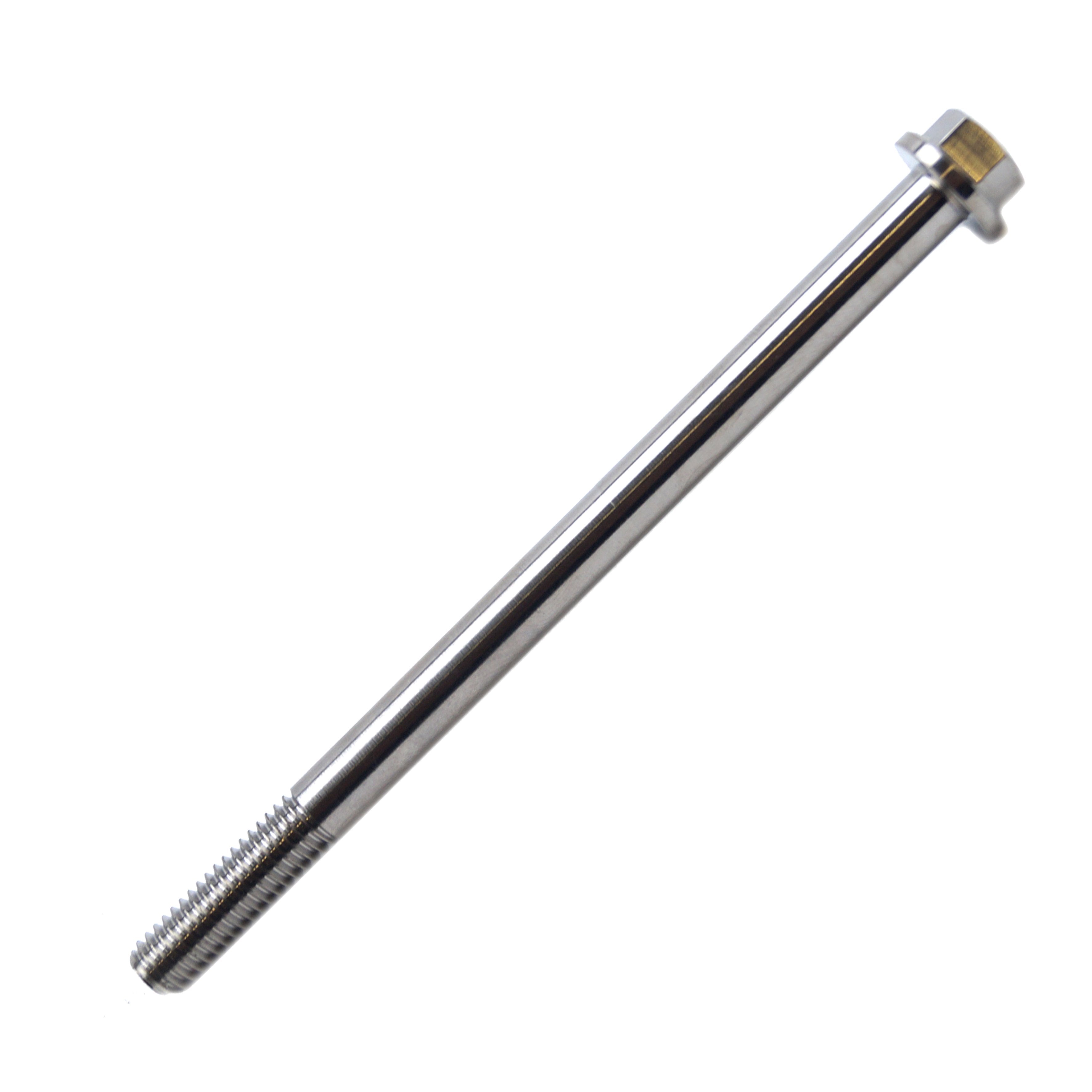 TITANIUM GR5 BOLT M6 x 80mm EACH, FLANGE OD: 11mm / HEX SIZE: 8mm, /