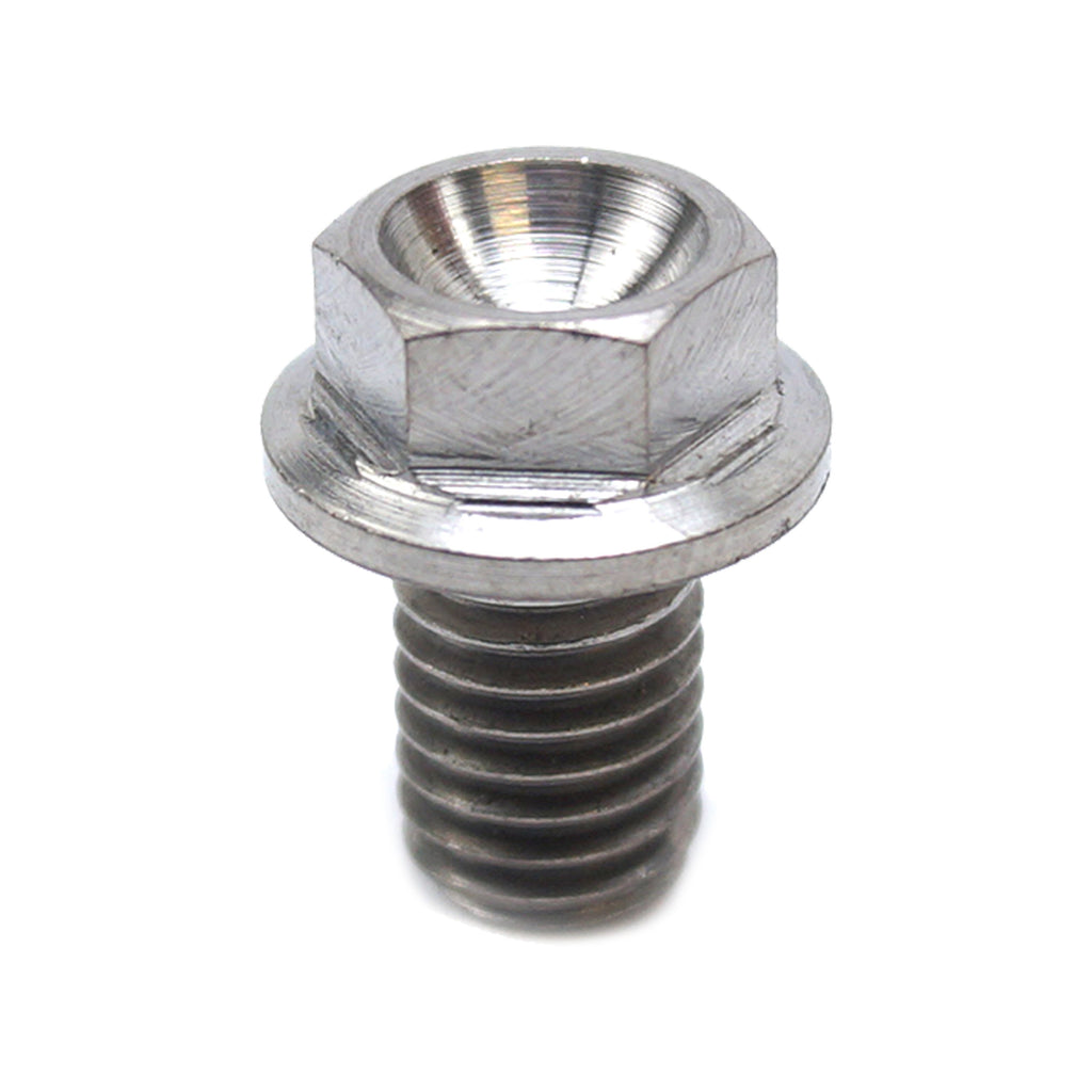 TITANIUM GR5 BOLT M8 x 12mm EACH, FLANGE OD: 14mm / HEX SIZE: 10mm, /