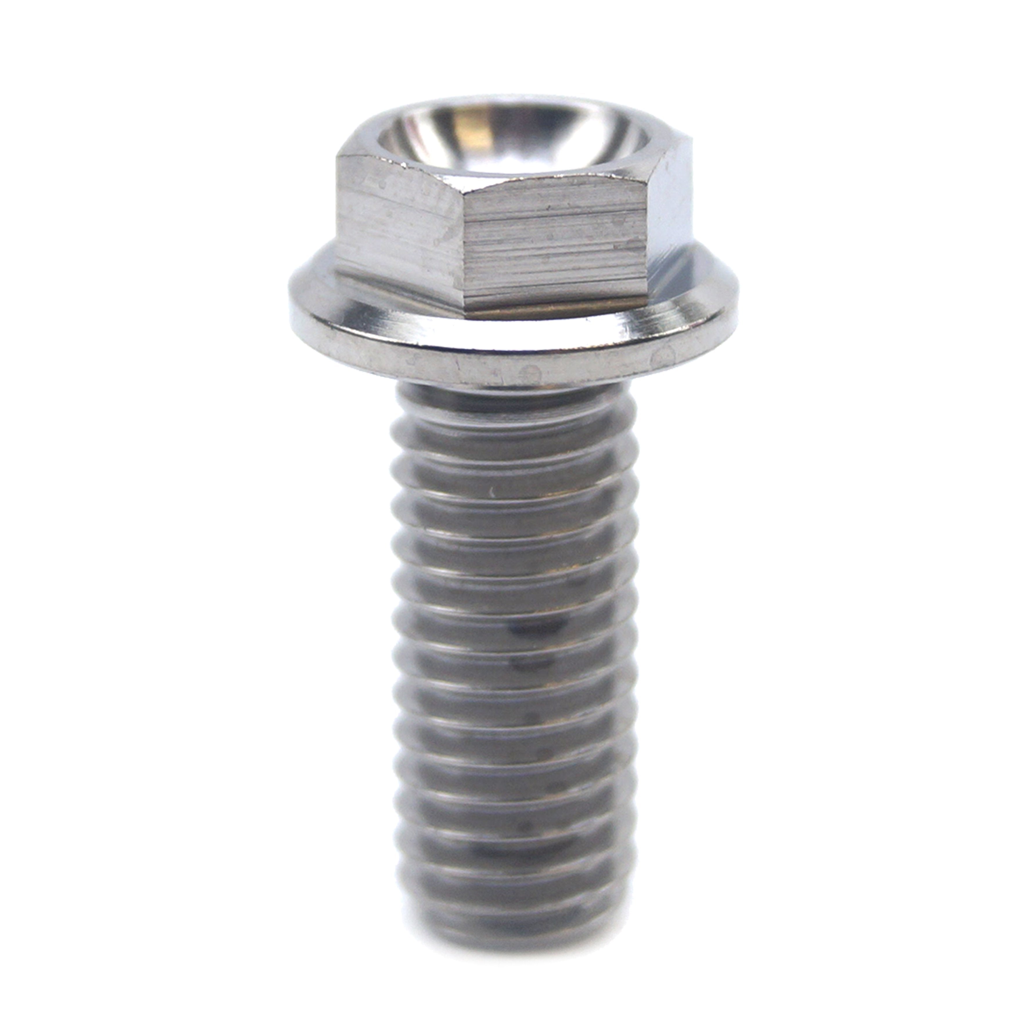 TITANIUM GR5 BOLT M8x20mm EACH, FLANGE OD: 14mm / HEX SIZE: 10mm, /