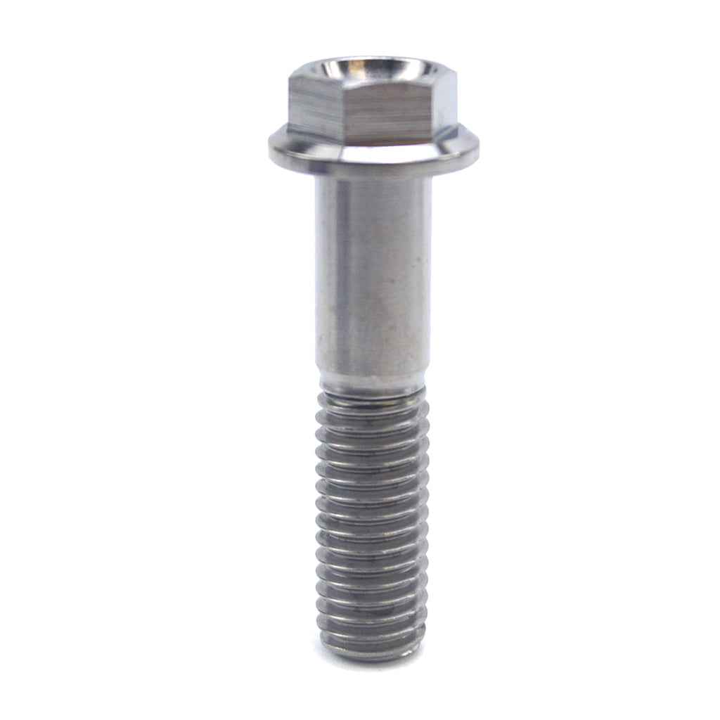 TITANIUM GR5 BOLT M8 x 35mm EACH, FLANGE OD: 14mm / HEX SIZE: 10mm, /