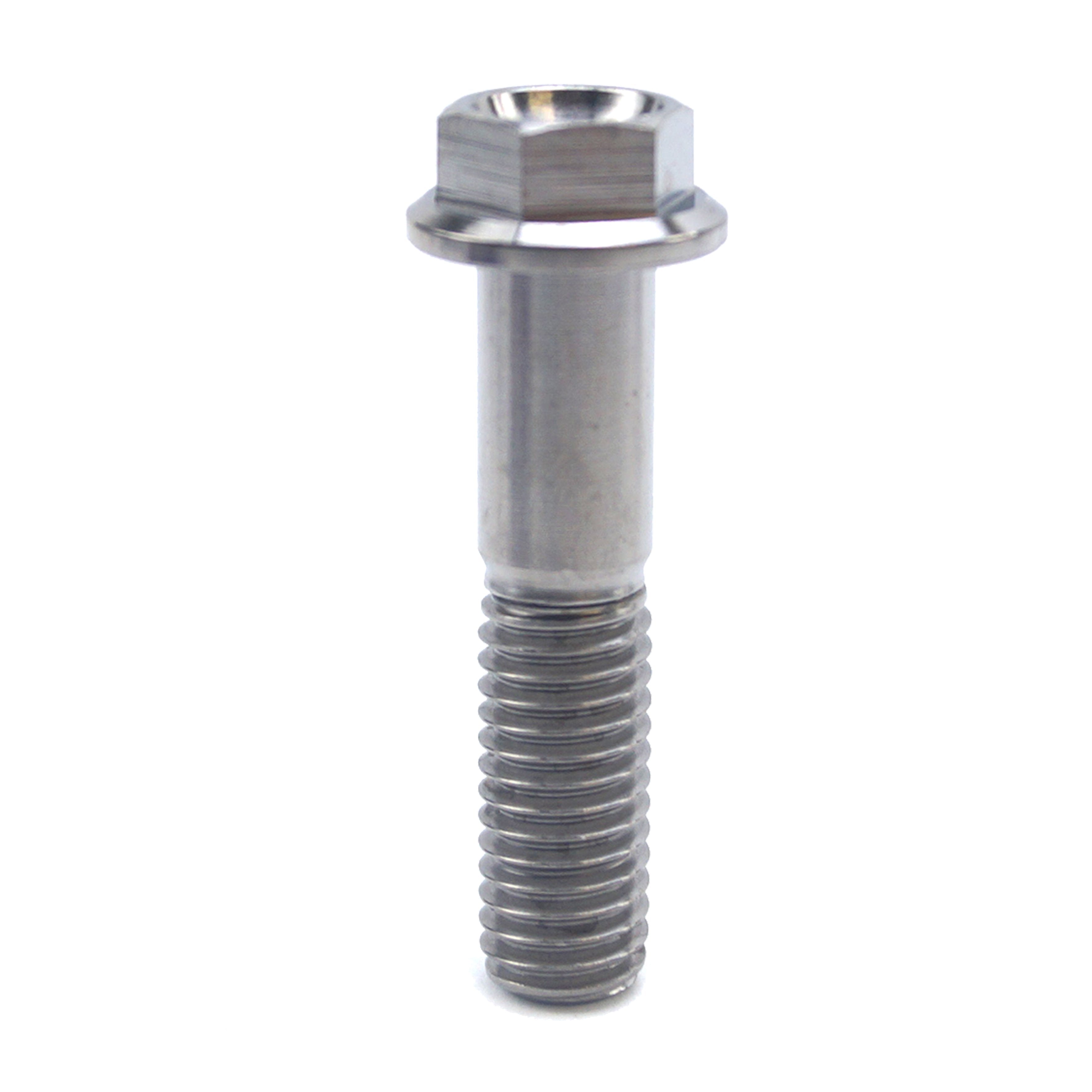 TITANIUM GR5 BOLT M8 x 35mm EACH, FLANGE OD: 14mm / HEX SIZE: 10mm, /