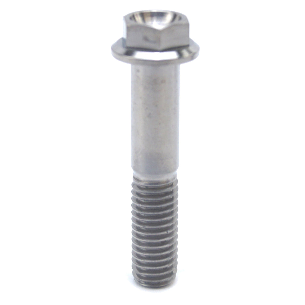 TITANIUM GR5 BOLT M8 x 40mm EACH, FLANGE OD: 14mm / HEX SIZE: 10mm, /