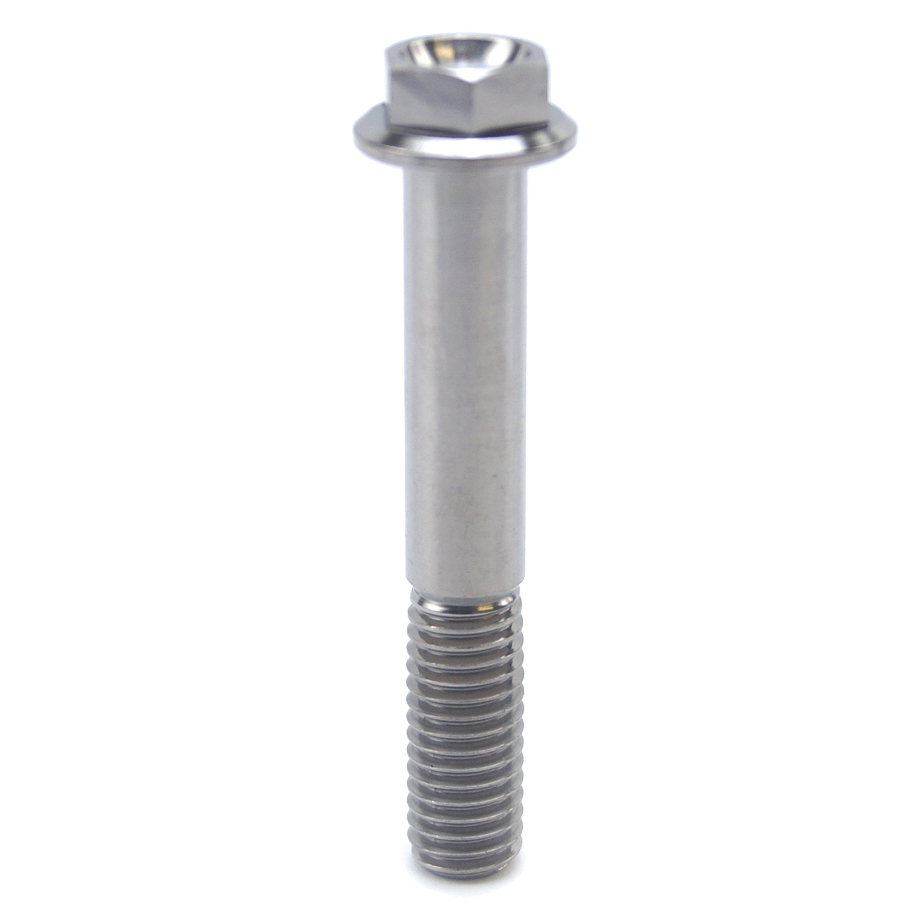 TITANIUM GR5 BOLT M8 x 50mm EACH, FLANGE OD: 14mm / HEX SIZE: 10mm, /