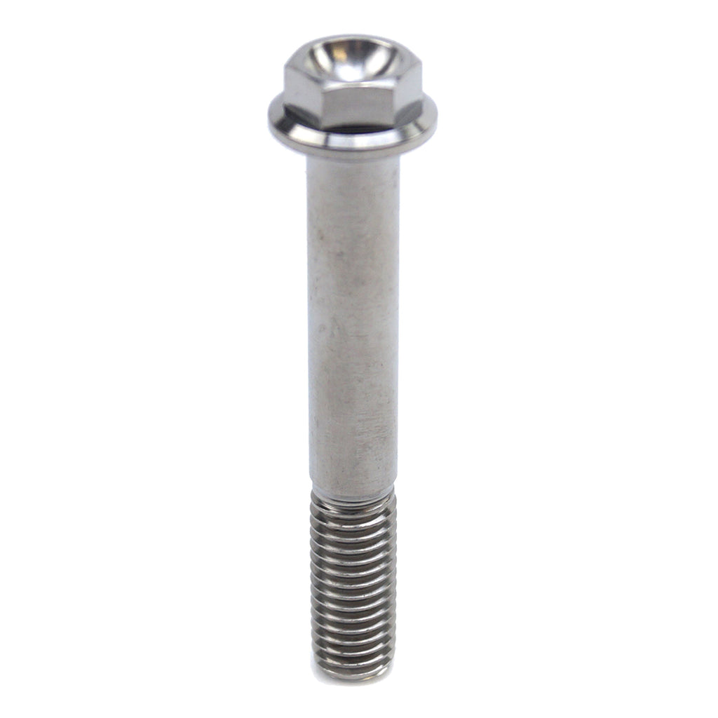 TITANIUM GR5 BOLT M8 x 55mm EACH, FLANGE OD: 14mm / HEX SIZE: 10mm, /