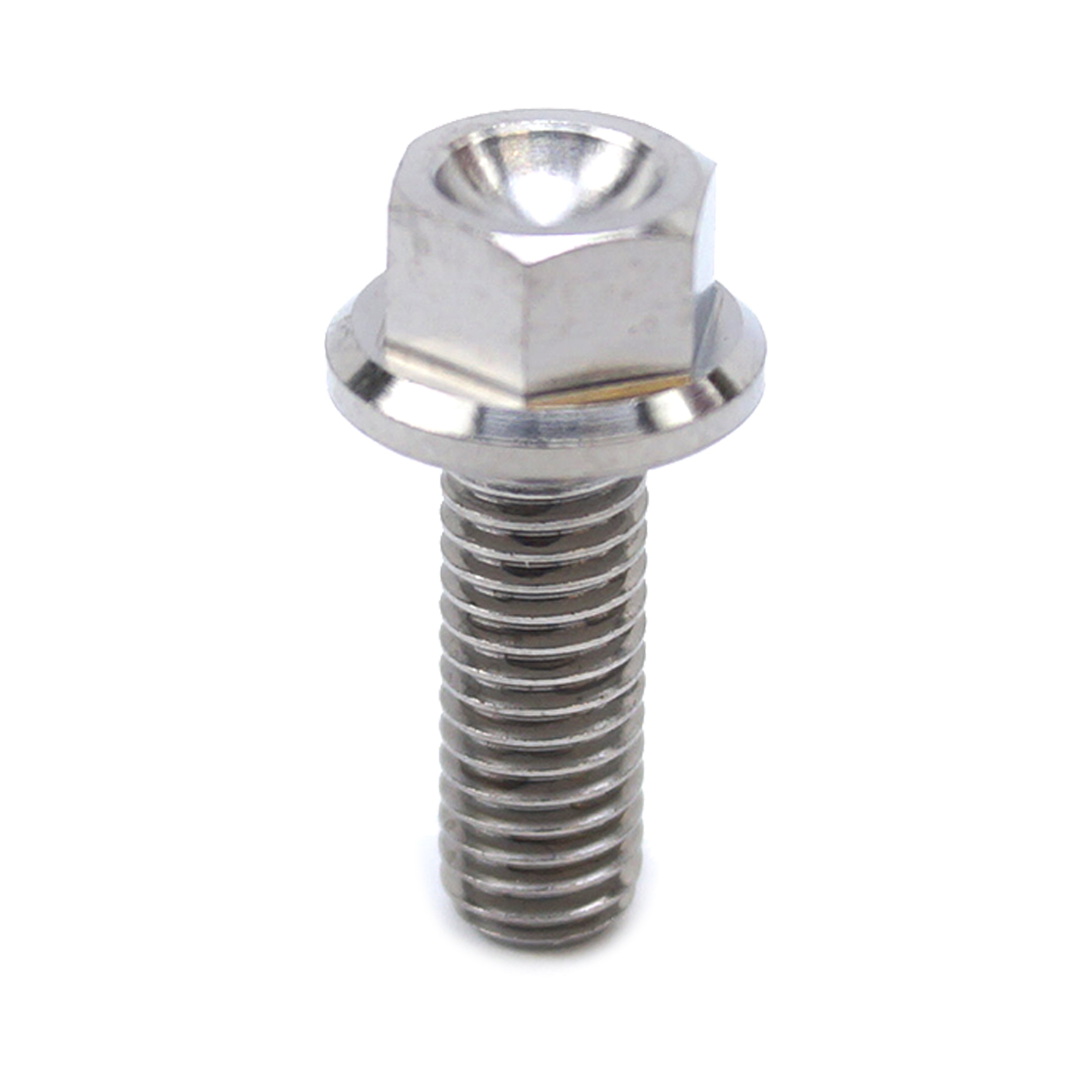 TITANIUM GR5 BOLT M5 x 14mm EACH, FLANGE OD: 9.90mm / HEX SIZE: 7mm, /