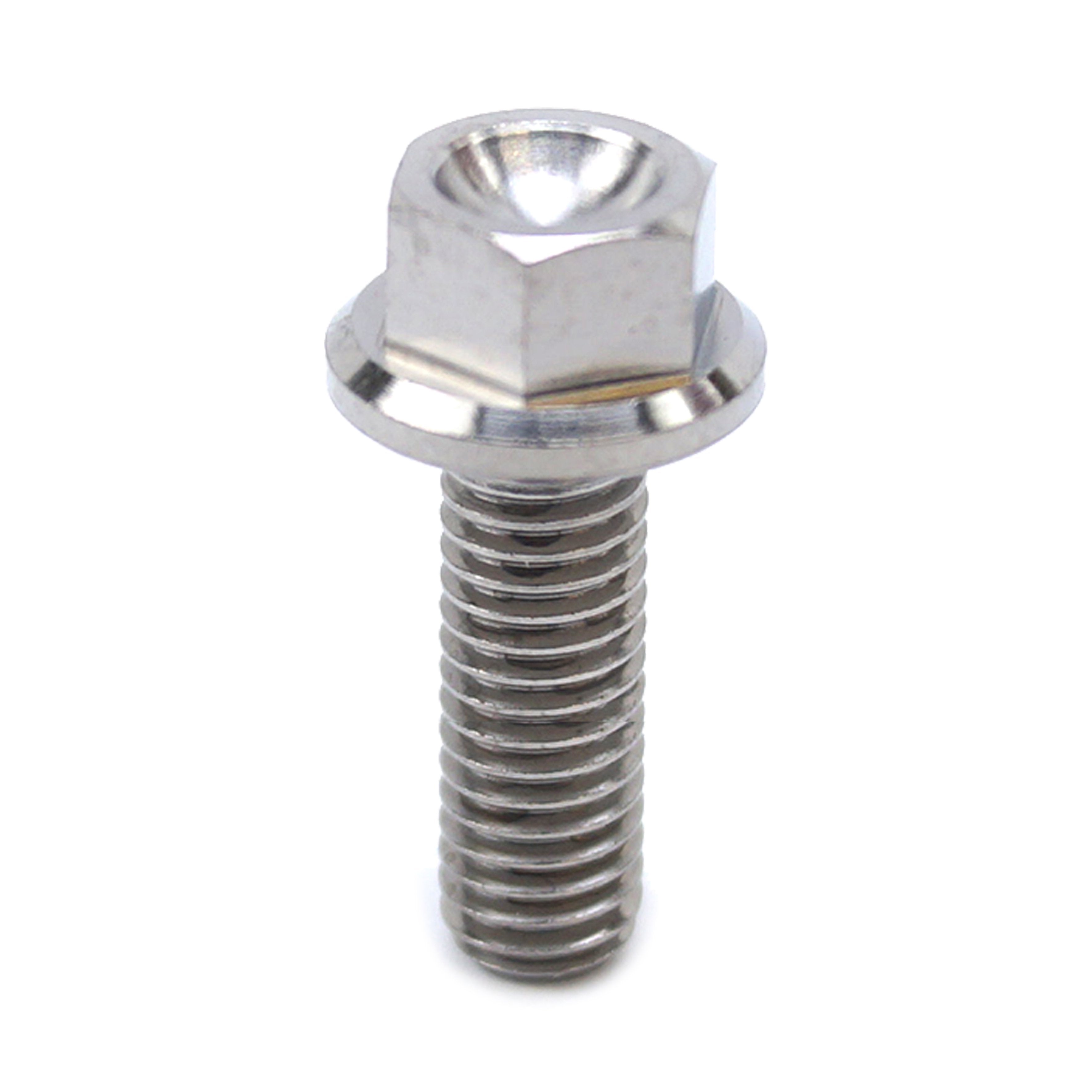 TITANIUM GR5 BOLT M5 x 16mm EACH, FLANGE OD: 9.90mm / HEX SIZE: 7mm, /