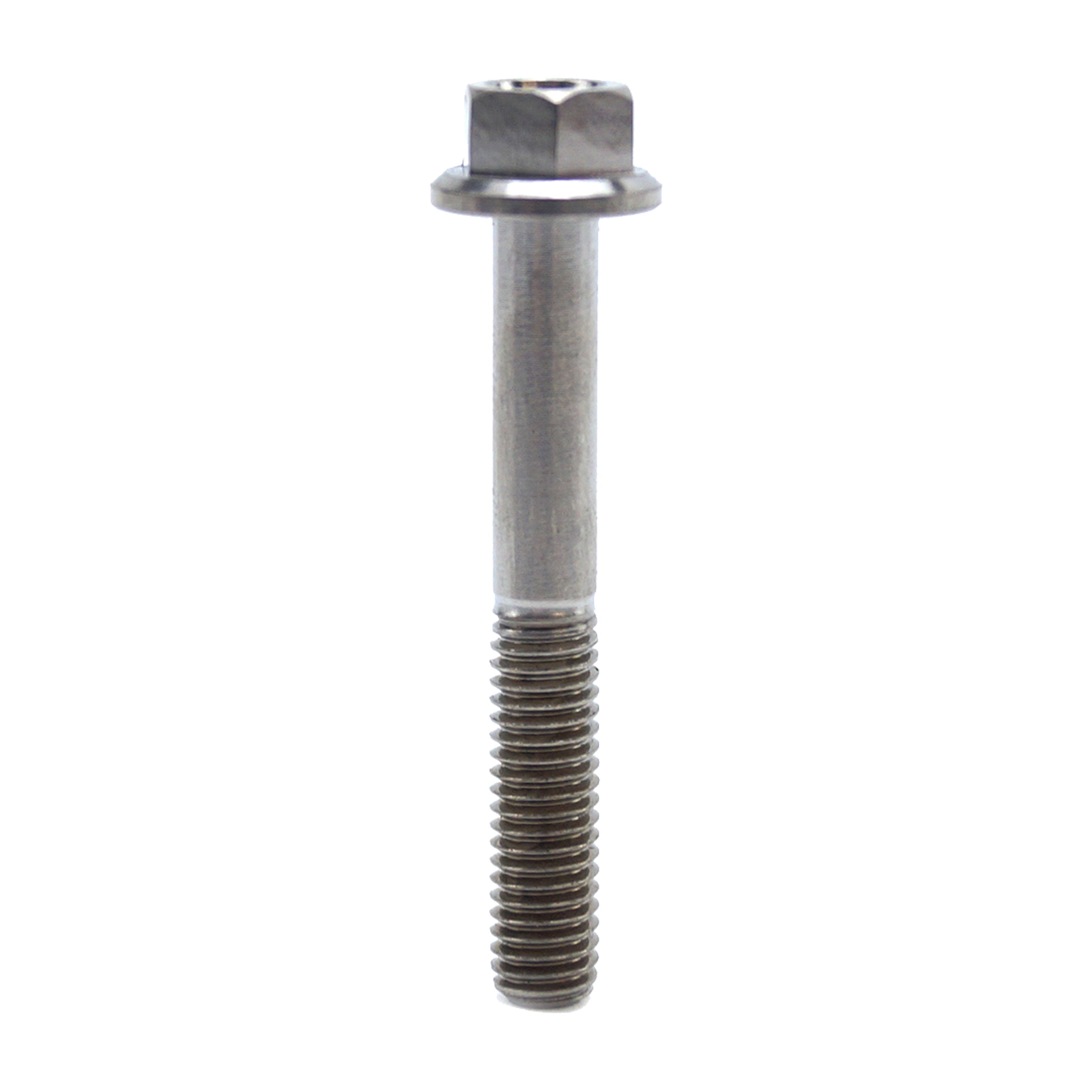 TITANIUM GR5 BOLT M5 x 35mm EACH, FLANGE OD: 9.90mm / HEX SIZE: 7mm, /