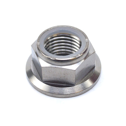 TITANIUM GR5 M14X1.50mm NUT, NYLON FLANGE NUT / EACH