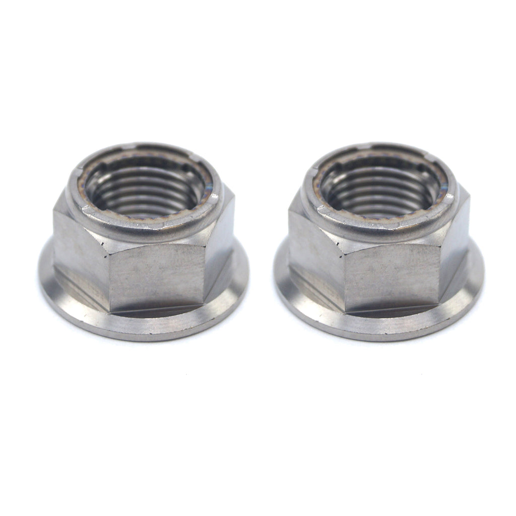 GR5 M12x1.25mm LOCK NUT PK2, Ti-GR5 INSERT LOCK FLANGE NUT, / OEM HONDA 90305-KRN-A30