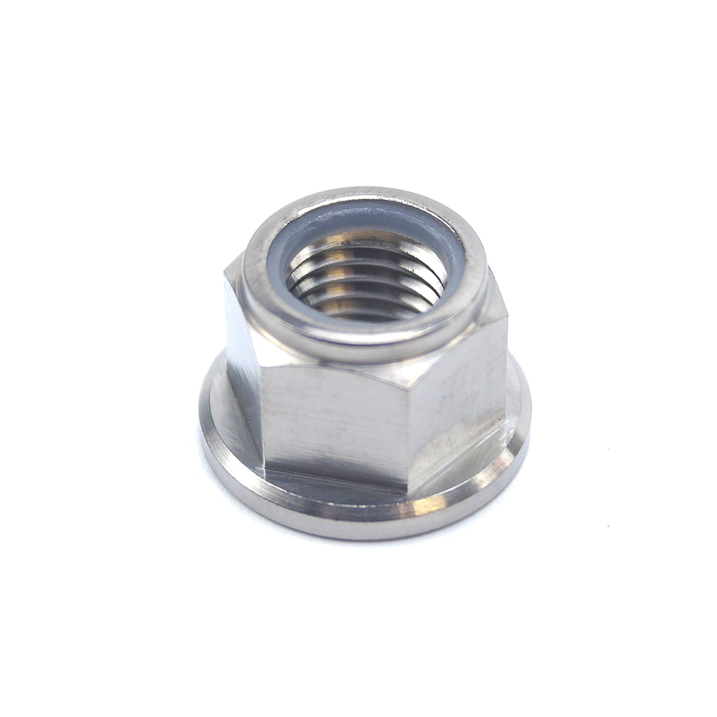 TITANIUM GR5 M10X1.25mm NUT, NYLON FLANGE NUT/ EACH