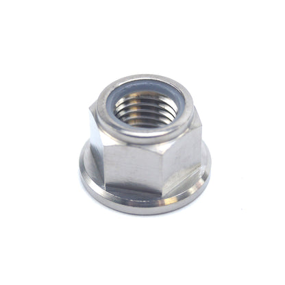 TITANIUM GR5 M10X1.25mm NUT, NYLON FLANGE NUT/ EACH