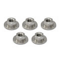 TITANIUM GR5 HONDA BIG FLANGE NUT M6X1.00 OD 18MM  90302-187-000  90302187000 PACK OF 5