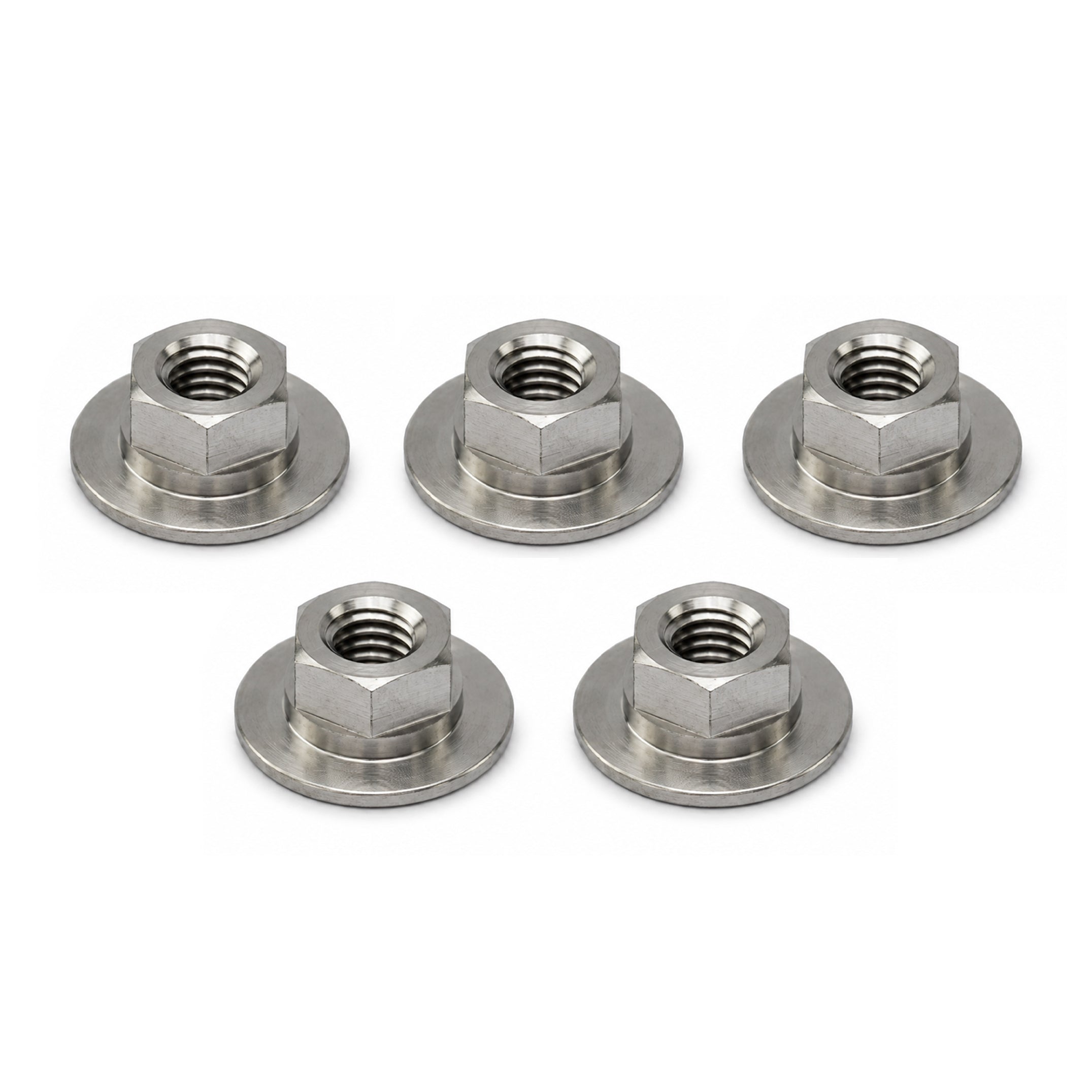 TITANIUM GR5 HONDA BIG FLANGE NUT M6X1.00 OD 18MM  90302-187-000  90302187000 PACK OF 5