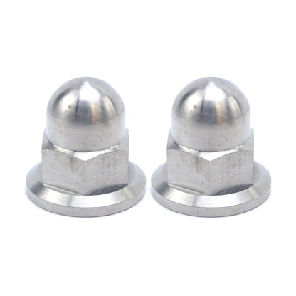 TITANIUM GR5 M8X1.25mm FLANGE NUT, DOME FLANGE NUT / PK2