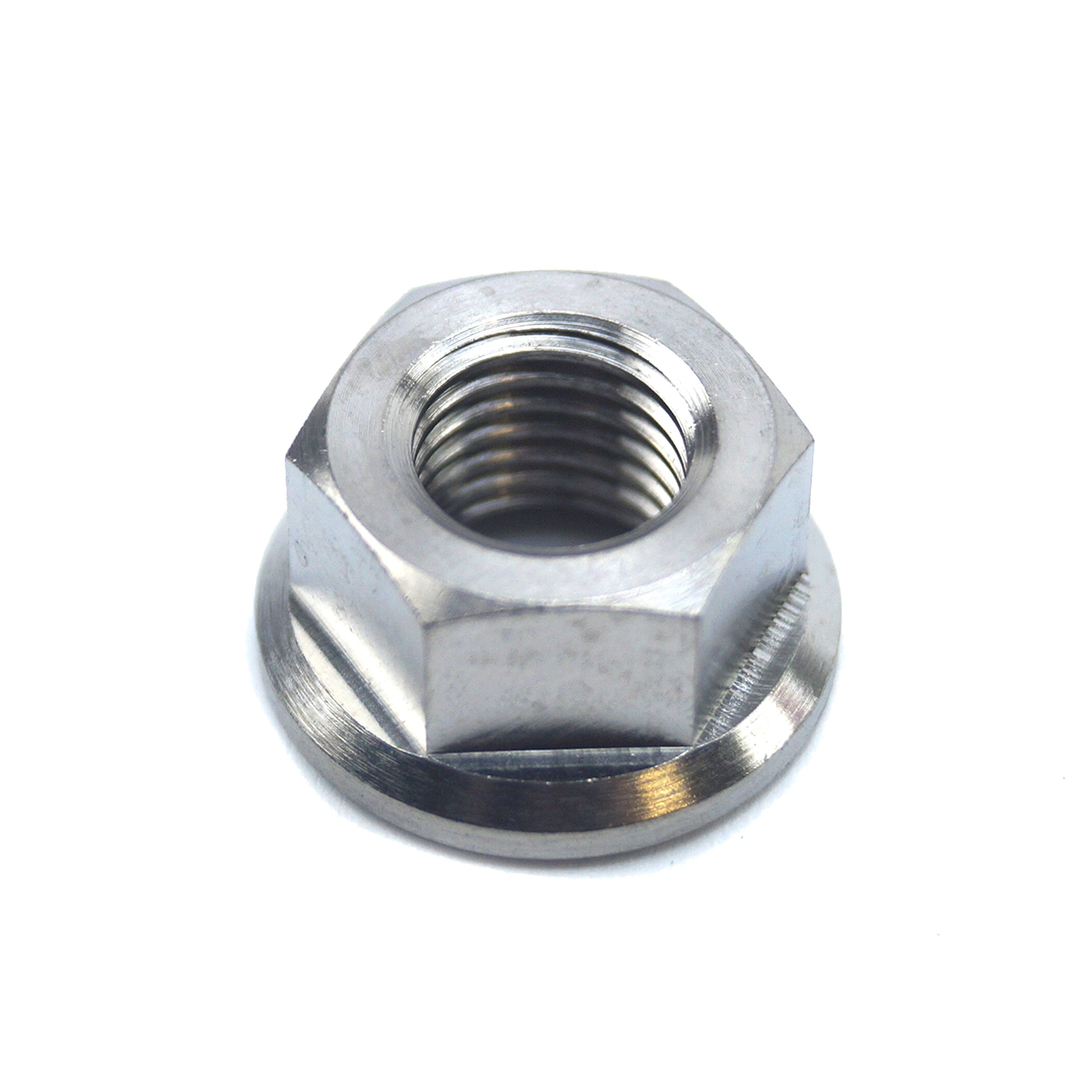 TITANIUM M10X1.25mm FLANGE NUT, TITANIUM GRADE 5 / EACH, REF 83-577
