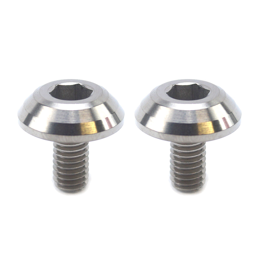 TITANIUM GR5 PANEL BOLT M6X12mm, PACK OF 2 / METRIC COARSE