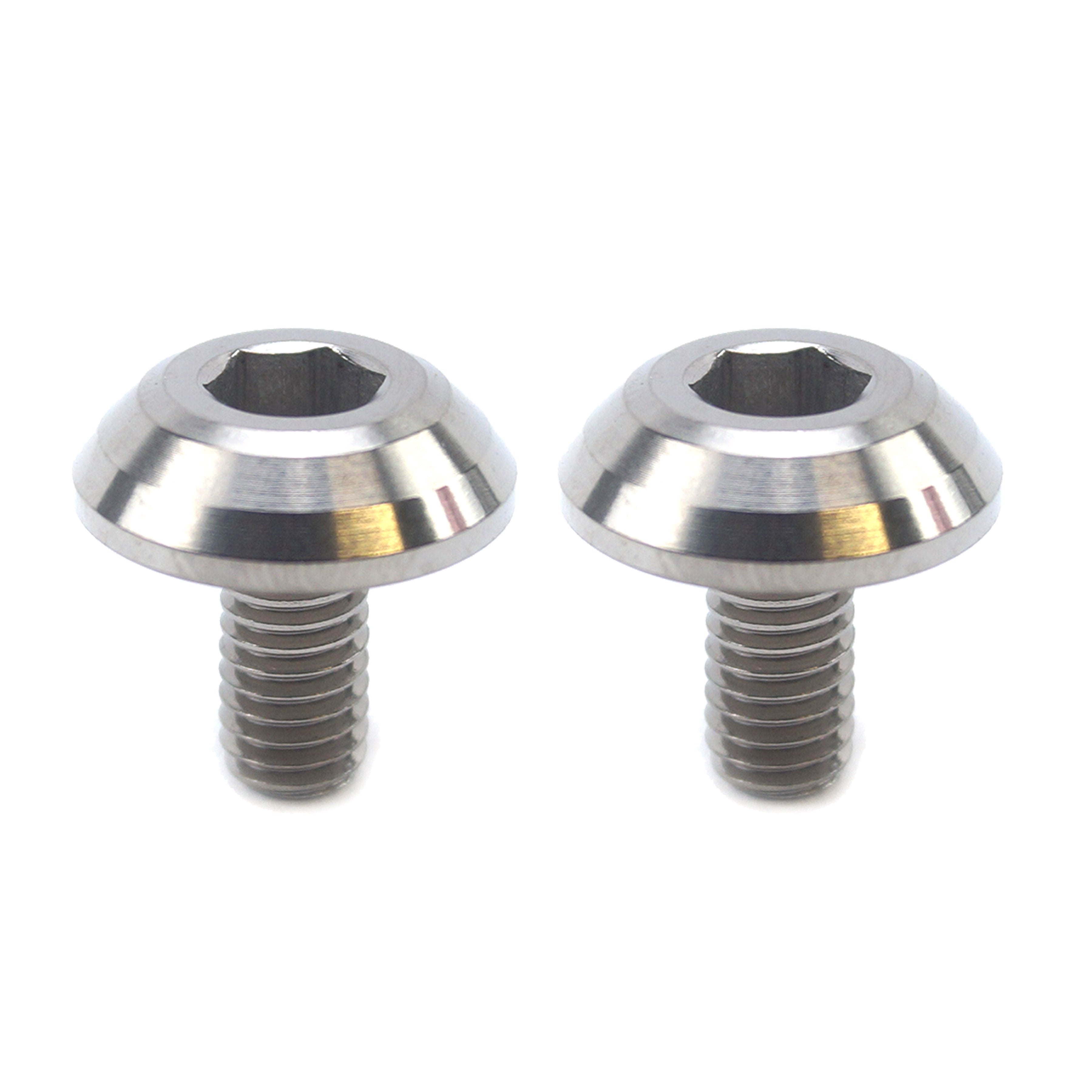 TITANIUM GR5 PANEL BOLT M6X12mm, PACK OF 2 / METRIC COARSE