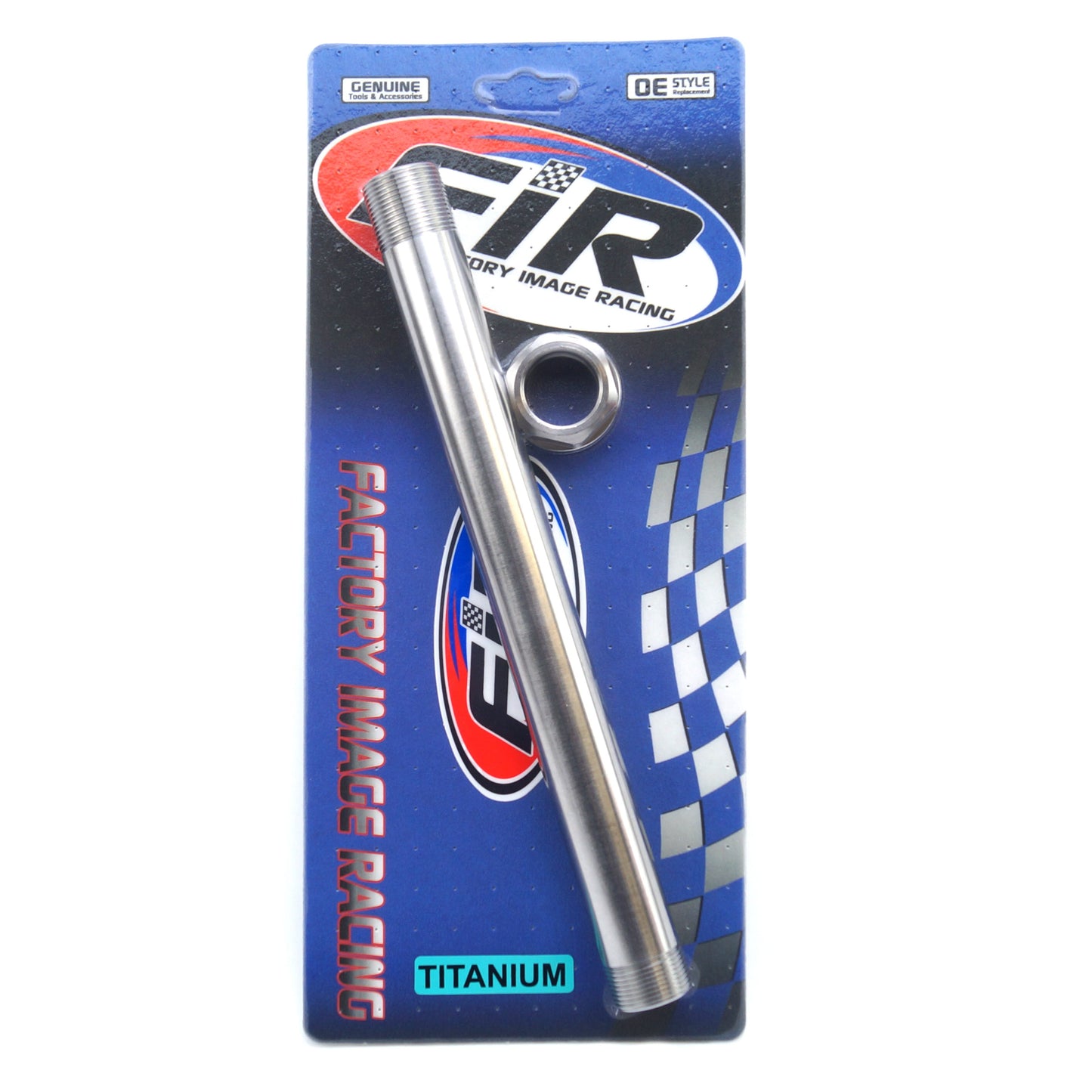 KTM NEW REAR SPINDLE & NUT M25x1.5, TITANIUM GR5 / SX XC SC-F XC-F, 77710085044 / 61010086000