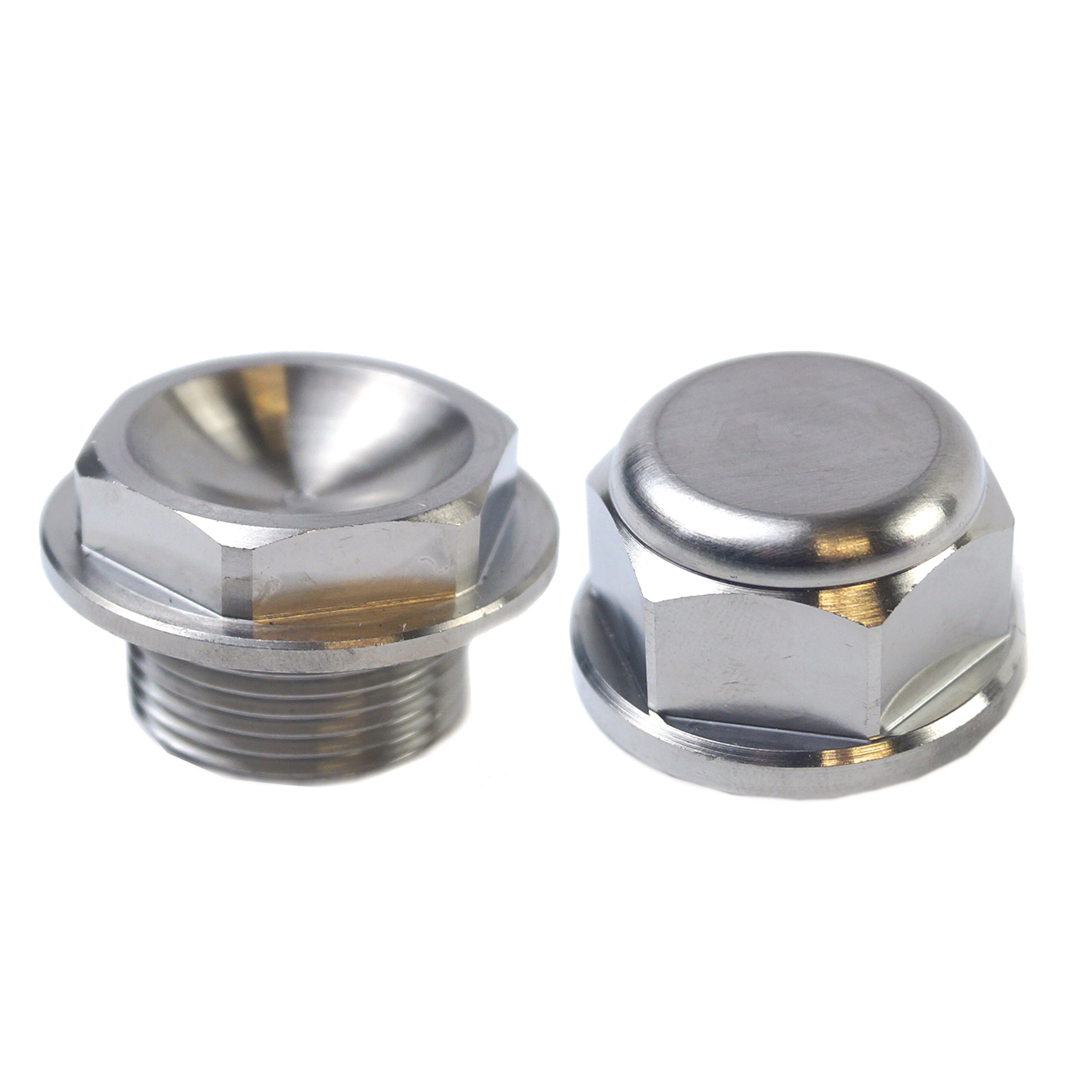 KTM FRONT & REAR SPINDLE NUTS, TITANIUM GRADE 5 / OEM 61010086000 & 54809082000