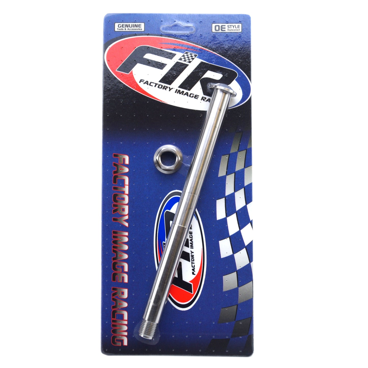 KTM M16x1.5mm SWINGARM PIN & NUT, GR5 79004037100 & 54804038000, FIR-BARND / TITANIUM GRADE 5