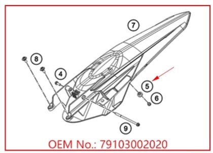 2Pcs KTM SUBFRAME BUSH 79103002020