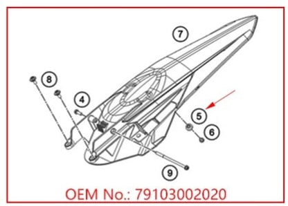 2Pcs KTM SUBFRAME BUSH 79103002020