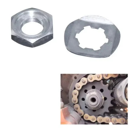 FRONT SPROCKET NUT + LOCK WASHER YAMAHA BANSHEE YFZ350 YZF600R FZS 600 90179-18020-00